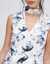 Thumbnail for your product : Glamorous Floral High Neck Playsuit