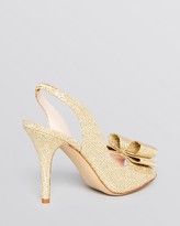 Thumbnail for your product : Kate Spade Evening Pumps - Celeste Slingback Bow Gold