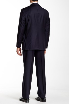 Hickey Freeman Notch Lapel Classic Fit Wool Suit