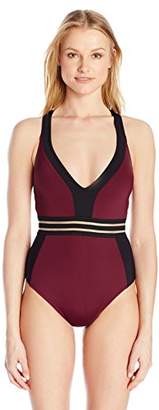 Kenneth Cole New York Women's Stompin' in My Stilettos T-Back Mio One Piece Swimsuit