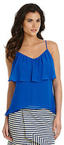 Thumbnail for your product : Gianni Bini Sophie Flounce Sleeveless Blouse