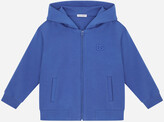 Thumbnail for your product : Dolce & Gabbana Jersey hoodie with logo embroidery