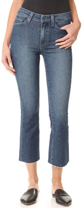 Paige Women's Colette Crop Flare Jeans W/Raw Hem