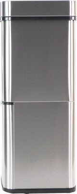 Hanover Home 16.4 Gallon Motion Sensor Metal Trash Can with Pull-Out Recycling Bin and Fingerprint-Resistant Finish