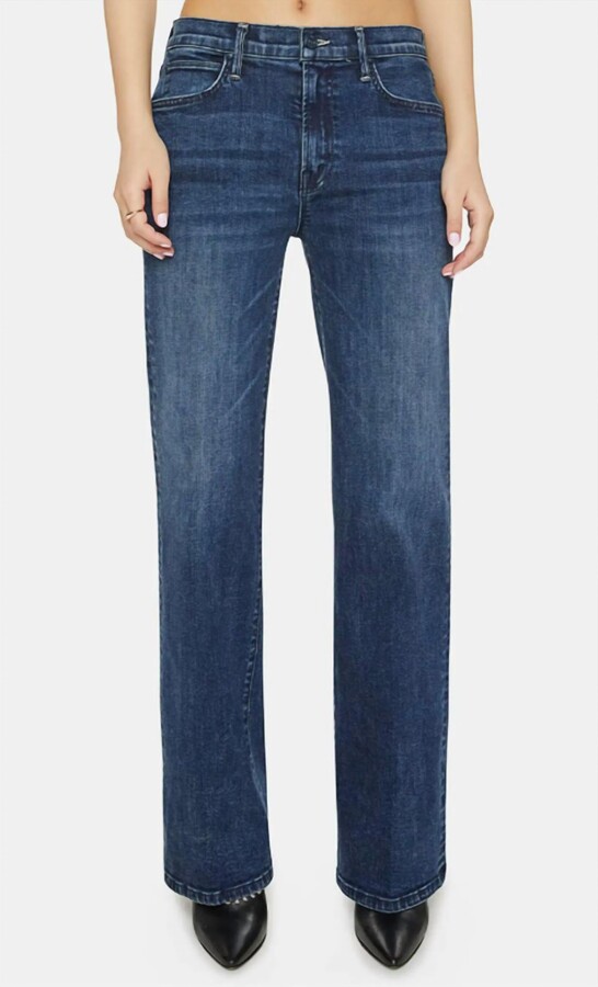 Mother Lil Kick It High Waist Straight Leg Jean In I Put A Spell On You