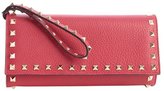 Thumbnail for your product : Valentino rose leather 'Rockstud' studded detail wallet