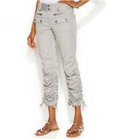 Thumbnail for your product : INC International Concepts Curvy-Fit Ruched-Cuff Cargo Pants