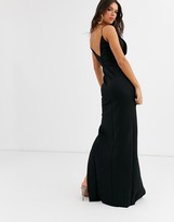 Thumbnail for your product : Asos Tall ASOS DESIGN Tall fold front scuba maxi dress
