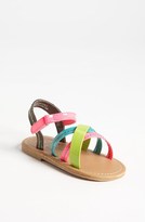 Thumbnail for your product : Laura Ashley 'Neon' Sandal (Walker & Toddler)