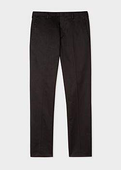 Paul Smith Men's Slim-Fit Black Stretch-Cotton Twill Trousers