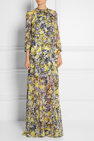 Thumbnail for your product : Erdem Lamara floral-print silk-chiffon gown