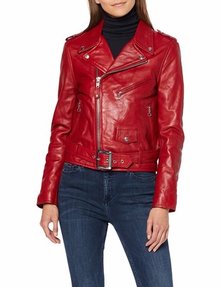 Schott NYC SCHOTT Women's Lcw8600 Jacket Red Small