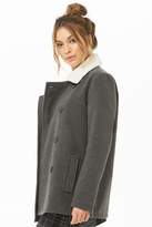 Thumbnail for your product : Forever 21 Faux Shearling Trimmed Coat