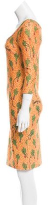 Jeremy Scott Printed Midi Dress w/ Tags