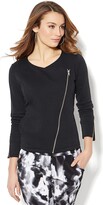 Thumbnail for your product : New York and Company Love, NY&C Collection - Asymmetrical Moto Jacket - Black