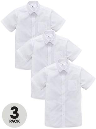 Very Boys 3 Pack Short Sleeved School Shirts
