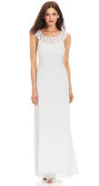 Thumbnail for your product : Betsy & Adam Sleeveless Scoop Cutout Neck Gown