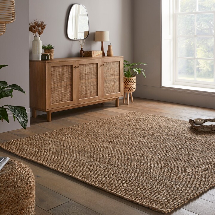 Dunelm Chunky Jute Square Rug Chunky Jute Natural ShopStyle