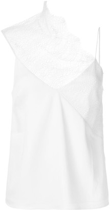 CHRISTOPHER ESBER drape neck lace cami