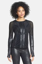 Thumbnail for your product : Zella 'Aria' Distressed Metallic Jacket