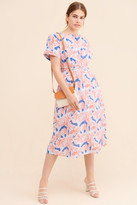 Thumbnail for your product : ENGLISH FACTORY Floral Open Back Midi