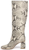 Thumbnail for your product : RED Valentino Snakeskin-effect Rock Color Leather Boots