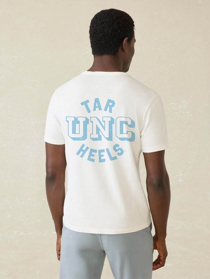 Faherty University of North Carolina Sunwashed Pocket Tee
