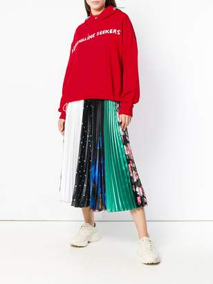 Mira Mikati embroidered cropped hoodie