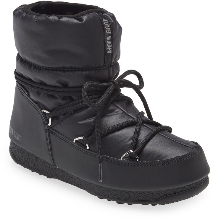moon boot low nylon black