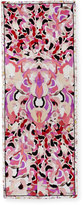 Thumbnail for your product : Roberto Cavalli Floral Printed Silk Scarf, Rose