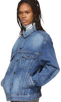 Thumbnail for your product : Balenciaga Blue Denim Logo Jacket