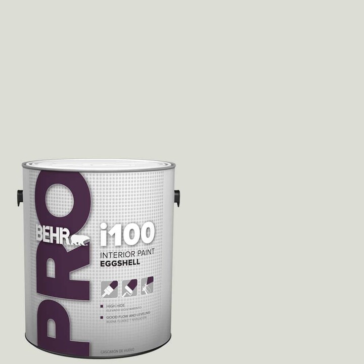 BEHR PRO 1 gal. #BWC-29 Silver Feather Eggshell Interior Paint