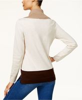 Thumbnail for your product : Karen Scott Cowl-Neck Colorblocked Sweater, Created for Macy's