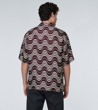 Marni Psycho Wave printed silk shirt