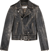 Thumbnail for your product : Golden Goose Golden Bull Leather Jacket