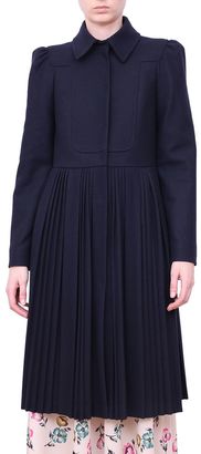 RED Valentino Weel Blend Pleated Coat