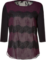 Thumbnail for your product : Bailey 44 Silk Torn Valentine Top in Port/Black