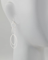Thumbnail for your product : Carolina Bucci Gitane 18k White Gold Sparkly Hoop-Drop Earrings