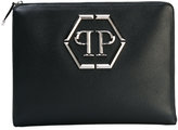 Thumbnail for your product : Philipp Plein logo plaque pouch