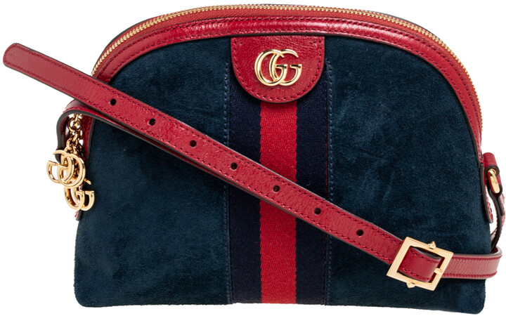 gucci navy crossbody bolsa