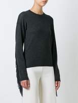 Thumbnail for your product : P.A.R.O.S.H. fringed knitted blouse
