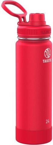 WOOJONG Takeya Actives Water Bottle with Spout Lid - Bottle with Double Stainless Steel Insulation - Dishwasher Safe & BPA-Free - Bottle with Spout Lid &...