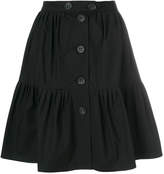 Red Valentino button front a-line skirt