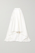 Thumbnail for your product : Halfpenny London Robin Asymmetric Pleated Duchesse-satin Maxi Skirt - White - 0