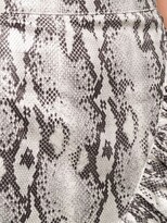 Thumbnail for your product : MSGM Ruffled Snakeskin Print Skirt