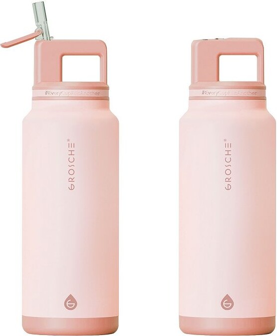 Grosche ALPINE Flip 'N Sip Insulated 40-oz. Leakproof Water Bottle with Straw 2-pk.