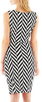 Thumbnail for your product : JCPenney Worthington Faux-Wrap Knit Sheath Dress