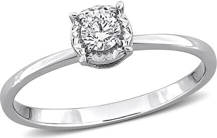 Lab Grown Diamonds Created Forever 18K 0.17 ct. tw. Lab-Grown Diamond Halo Ring