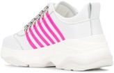 Thumbnail for your product : DSQUARED2 Leather Panelled Sneakers