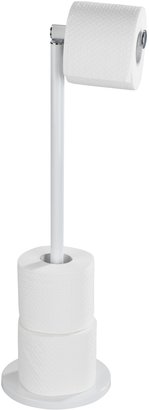 Wenko 21424100 Toilet Paper Stand 2 in 1, matte, white by